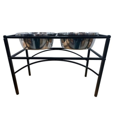 Nunbell Elevated Pet Feeder with Stainless Steel Bowls – Large