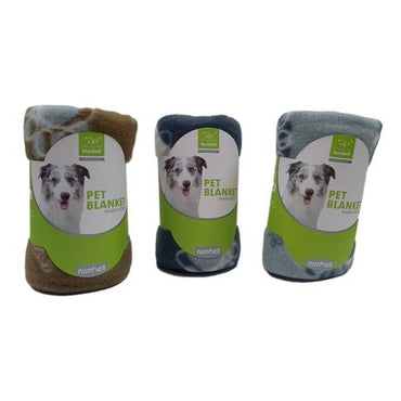 Nunbell Pet Fleece Blanket (90 x 60cm) - 3 Pack