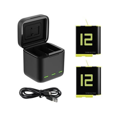S-Cape Triple Battery Charger Box for GoPro Hero 12 Black