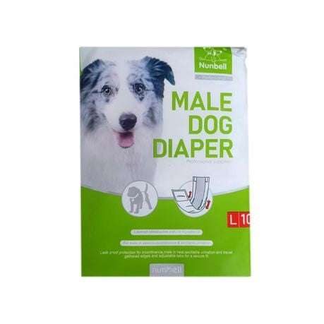 Nunbell Male Dog Diapers - Large