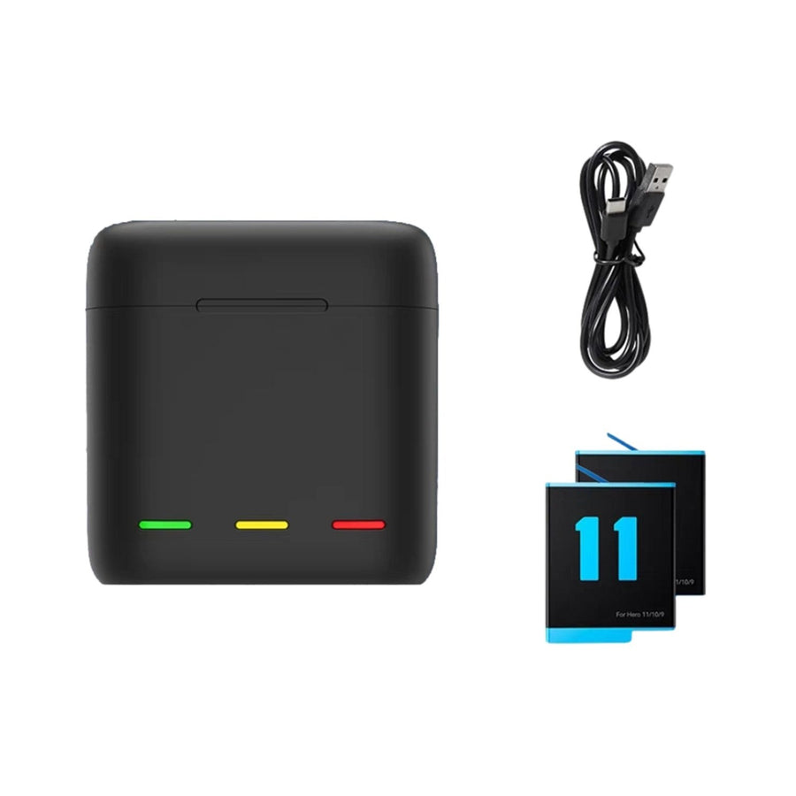 S-Cape Triple Battery Charger Box for GoPro Hero 11/10/9 Black