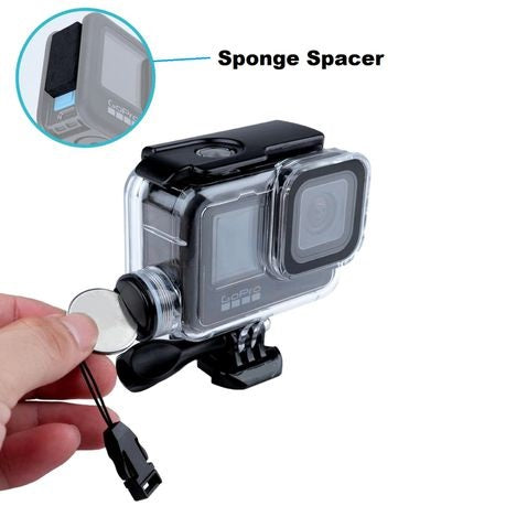 Waterproof Housing & Motorcycle Charging Cable For GoPro Hero 9/10/11 Black