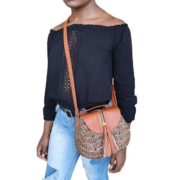 S-Cape Teardrop Wicker Bag - Large