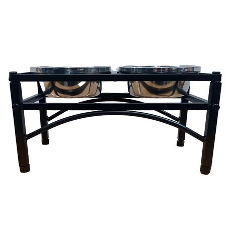 Nunbell Elevated Pet Feeder with Stainless Steel Bowls – Small