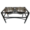 Nunbell Elevated Pet Feeder with Stainless Steel Bowls – Medium