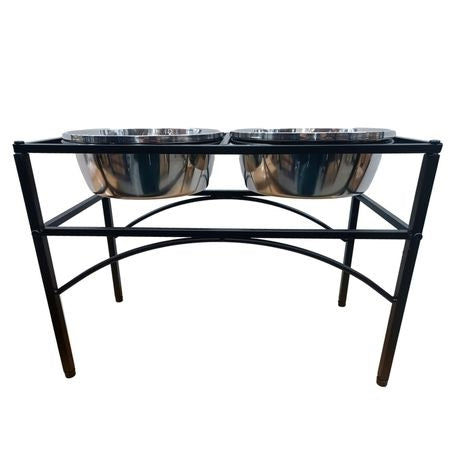 Nunbell Elevated Pet Feeder with Stainless Steel Bowls – Large