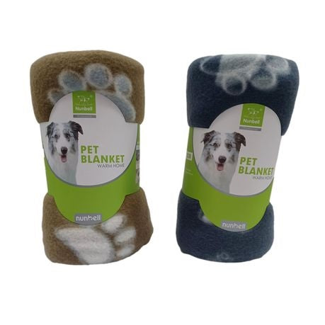 Nunbell Pet Fleece Blanket (90cmx120cm) - 2 Pack